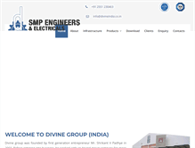 Tablet Screenshot of divineindia.co.in